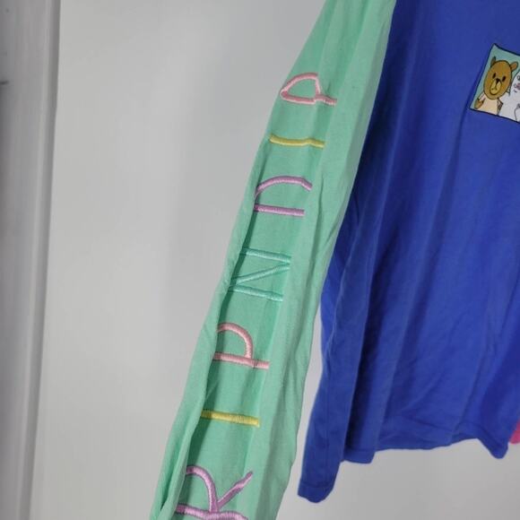 RIPNDIP X Teddy Fresh 2.0 Colorblock Long Sleeve T-Shirt S - Picture 5 of 11